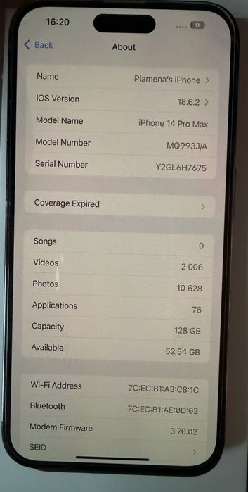 Iphone 14 Pro max 128 GB