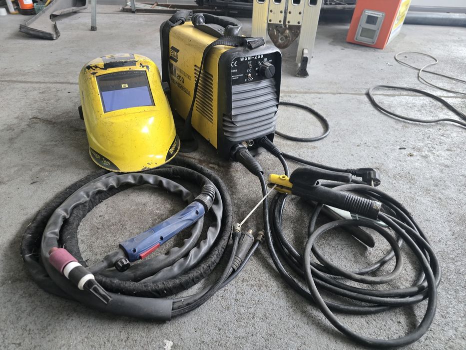 Електрожен аргон Esab 200A с високочестотно палене +маска