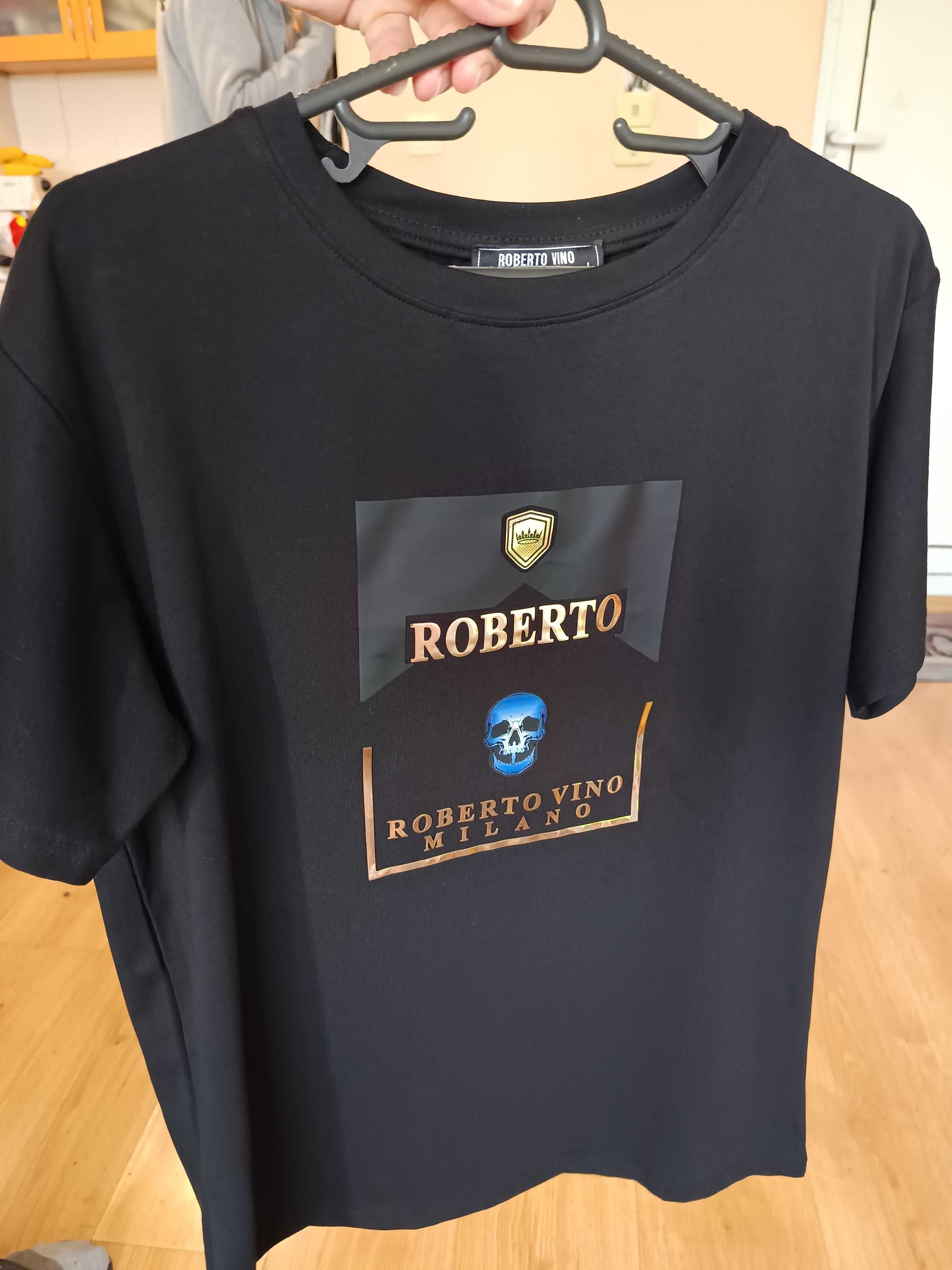 Нова мъжка черна тениска EMPORIO VALENTINI