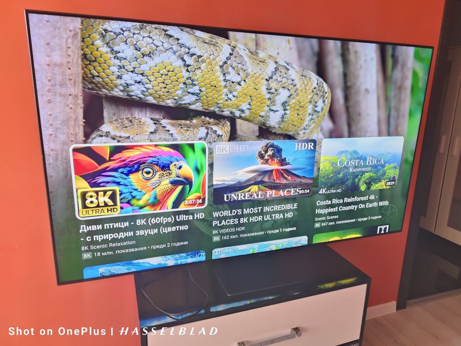 QLED телевизор 65 Инча SAMSUNG TV 4K 3840x2160 9 серия най-високия кла