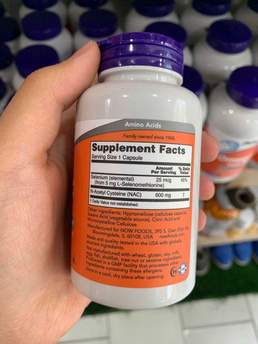 Now Nac 600 mg 100 капсул