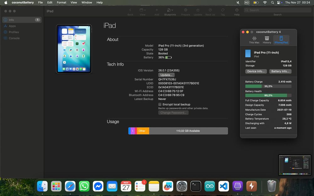 Vand IPad Pro 11'' gen 3 cu Apple Pencil 2