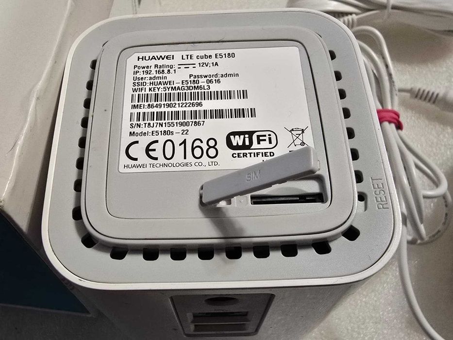 Modem 4G HUAWEI e5180s-22 Cube Router LTE 150Mbps 800/1800/2100/2600