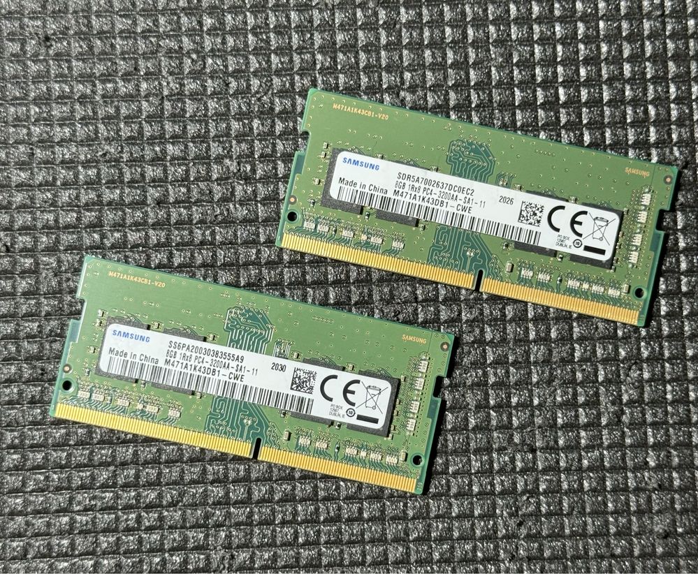 Kit 16GB RAM ddr4 3200 Samsung Laptop