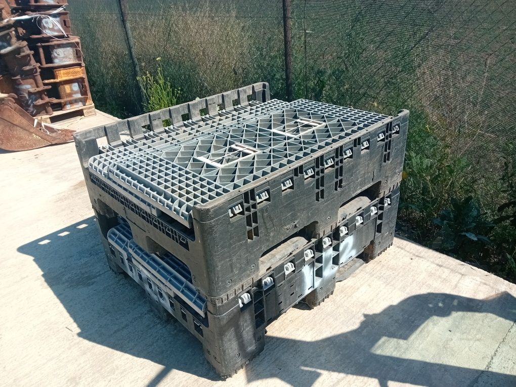 Boxpalet plastic  pliabil  container depozitare