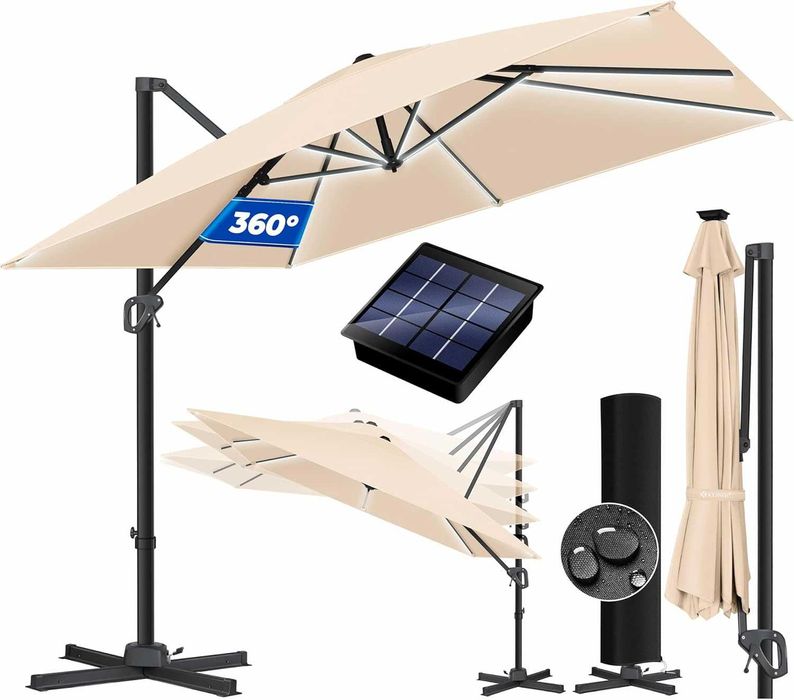 Umbrela terasa cu lumina solara kesser  3,5m