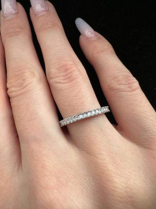 Inel argint cu moissanite