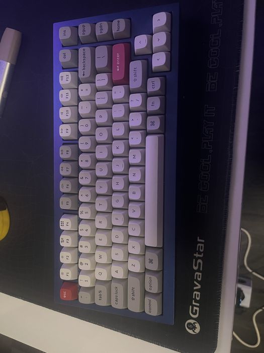 Keychron Q1 mechanical keyboard+ custom switches and keycaps