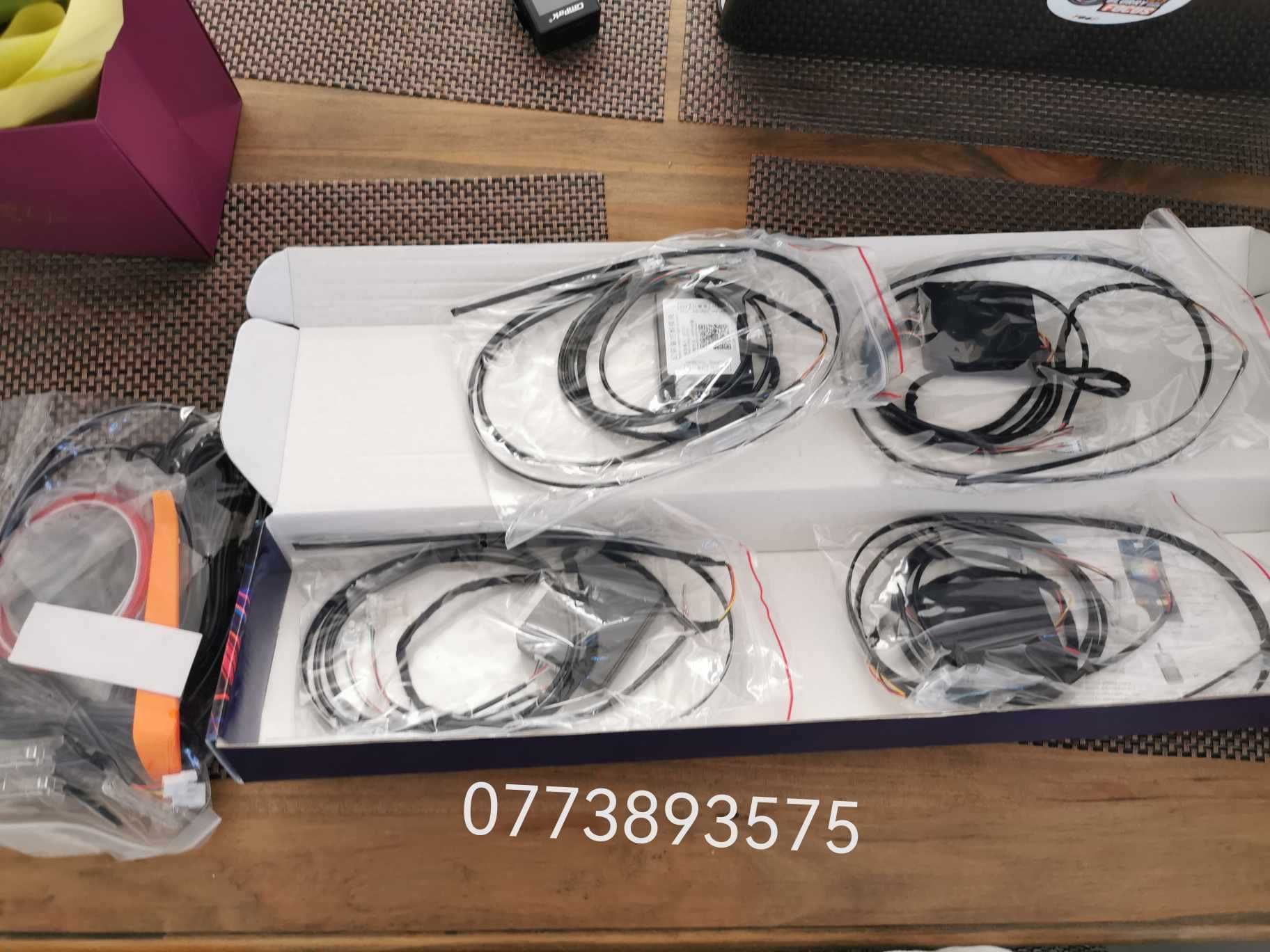 Kit 18 in 1 lumini ambientale interior masina lumina led RGB auto