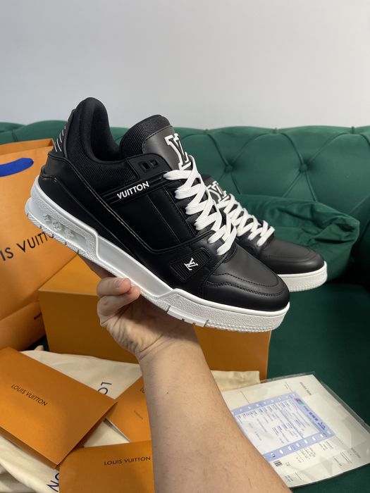 Adidasi Louis Vuitton piele naturala 100% Full Box colectie noua