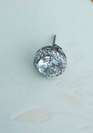 Сребърни обеци на винт 925