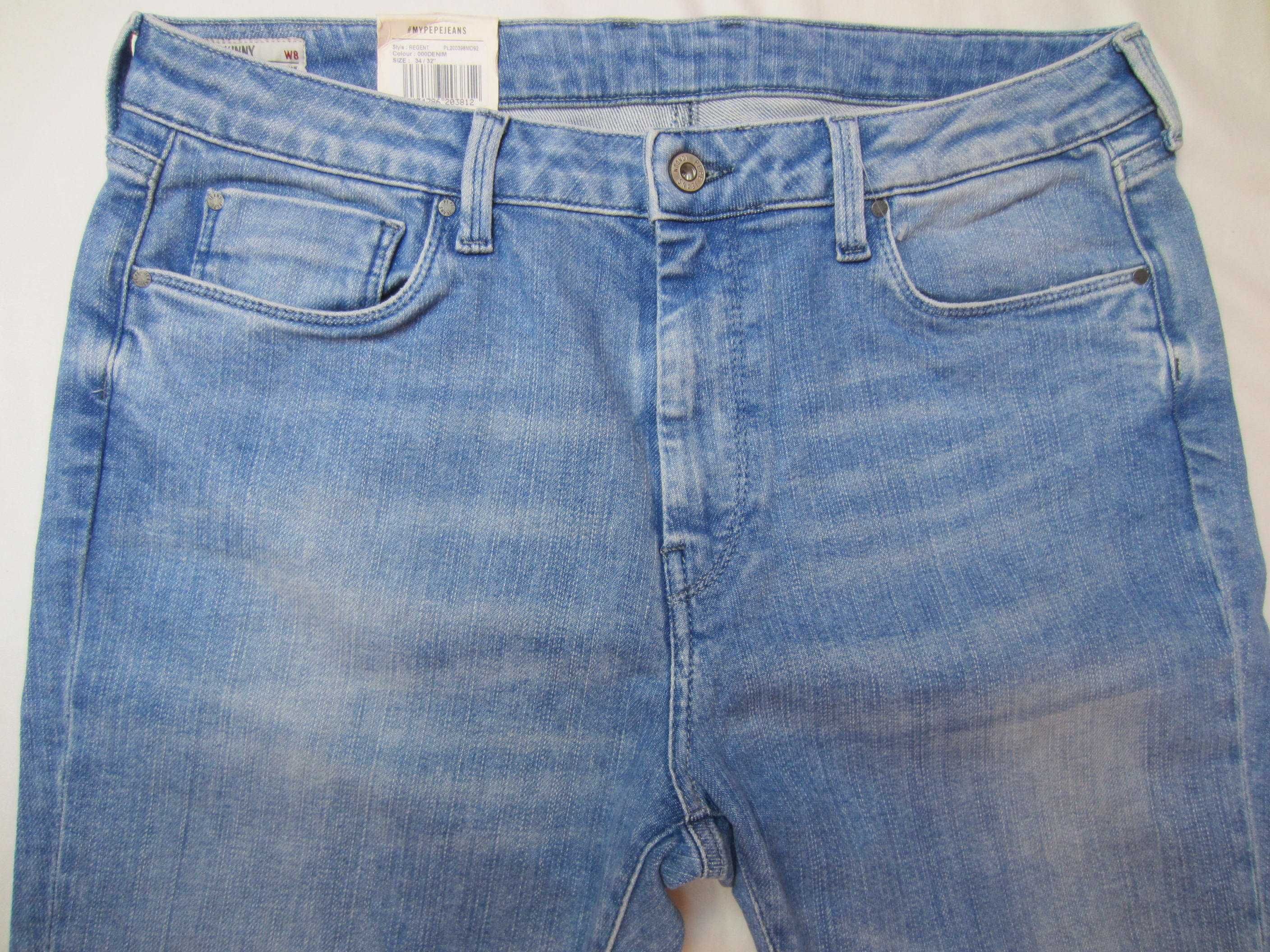 Blugi Pepe Jeans,W34 L32,Talie=86cm,Lung=107cm,super-skinny, noi