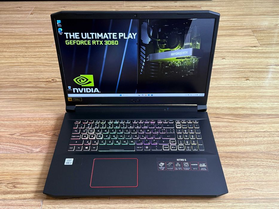 17.3 120Hz Nitro`Core i7-10750H/RTX 3060/32GB RAM/512GB SSD/Бат 8ч