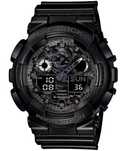 Ceas CASIO G-SHOCK GA-100 ALL BLACK-Negru Mat Sport Nou 2025 ! Sport