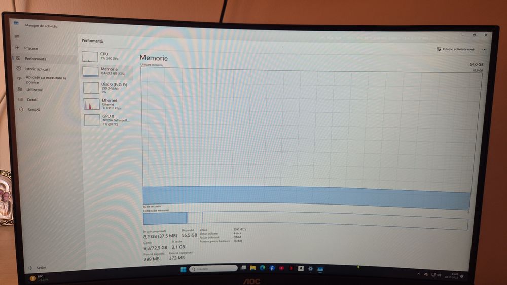 Vând PC Gaming 
Memorie RAM 64GB
Ssd NVMe Seagate BarraCuda 1TB
NVI