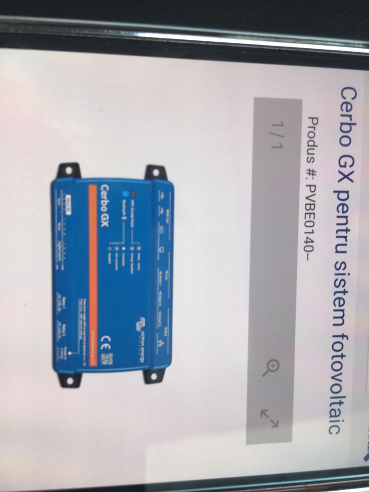 Cerbo Gx pt sistem fotovoltaic