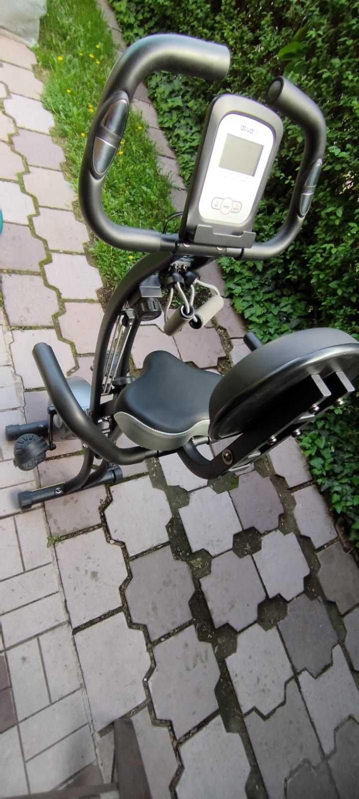 Велоергометър сгъваем Arivafit със седалка и ластици