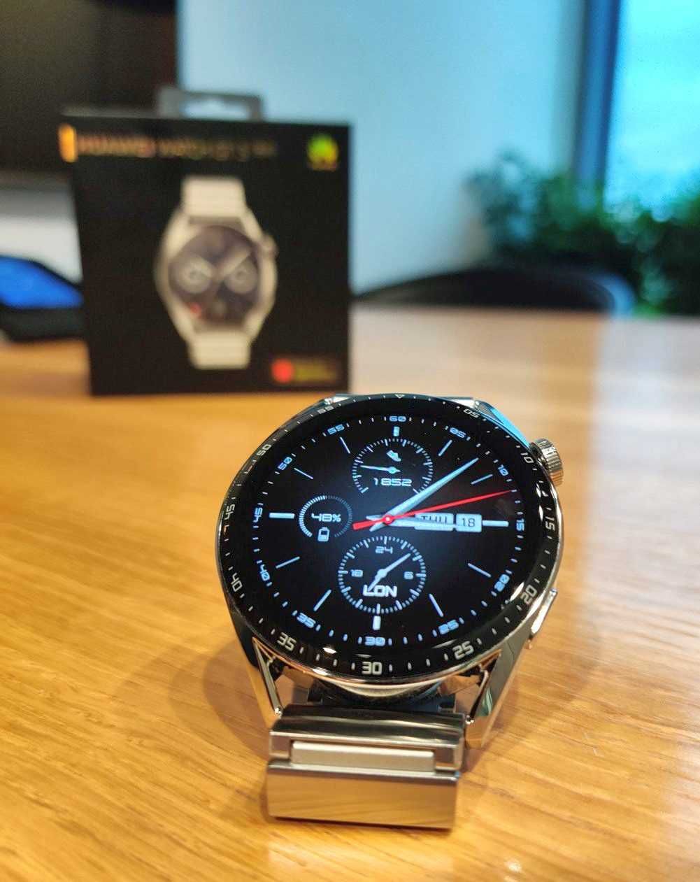 Huawei Watch GТ3 - 1.43"AMOLED, termo, GPSx2 + гаранция
