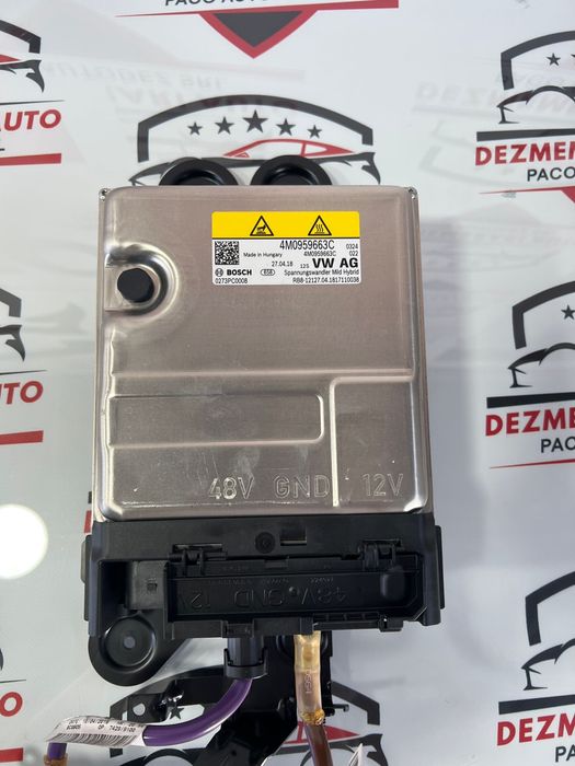 Convertor DC-DC OEM 48V-12V Mild Hybrid Audi A6 C8 A7 Q7 Q8 Porsche