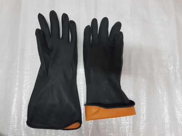 Промышленные латексные перчатки двойной цвет