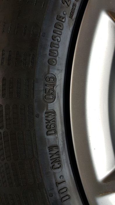 4бр. оригинални джанти Audi 16" 5x112 | летни Continental 205/60/16