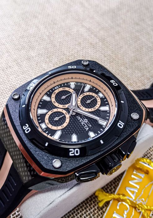 Ceas Invicta Speedway Chronograph Quartz Black Dial  – Barbati