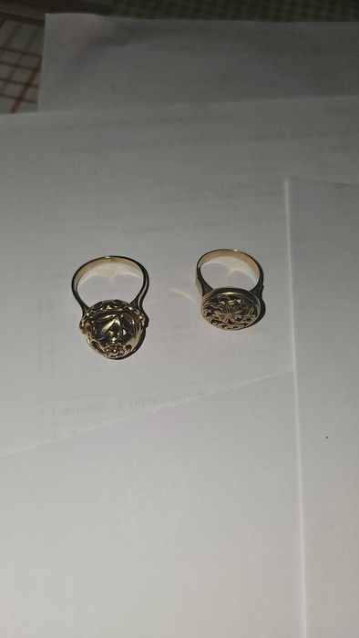 Злато 14 к пръстените са нови неса носени.