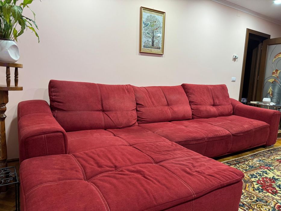 Canapea extensibila cu lada depozitare