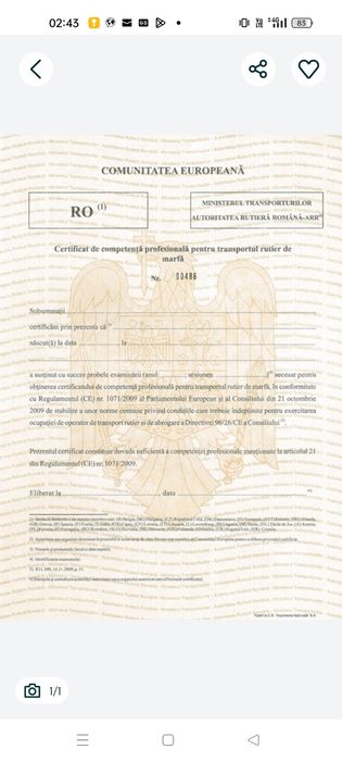 Ofer servicii de manager transport 
•Ofer colaborare part-time
• Licen