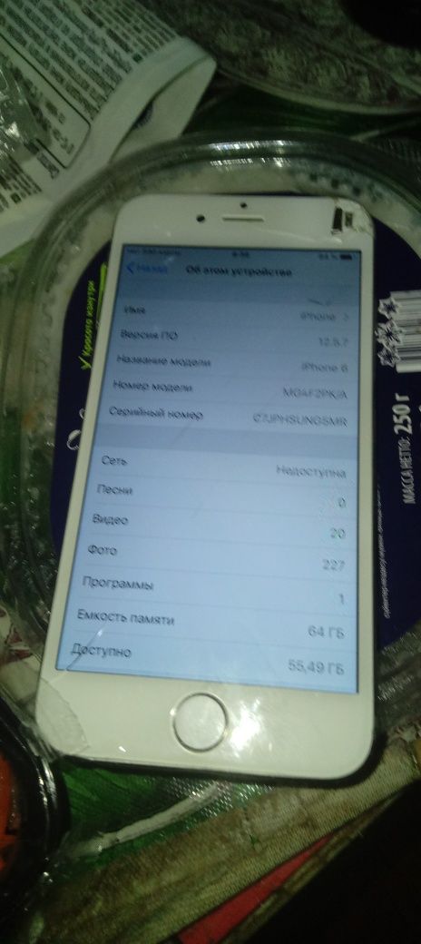 Продам IPHONE 6 модель 1586