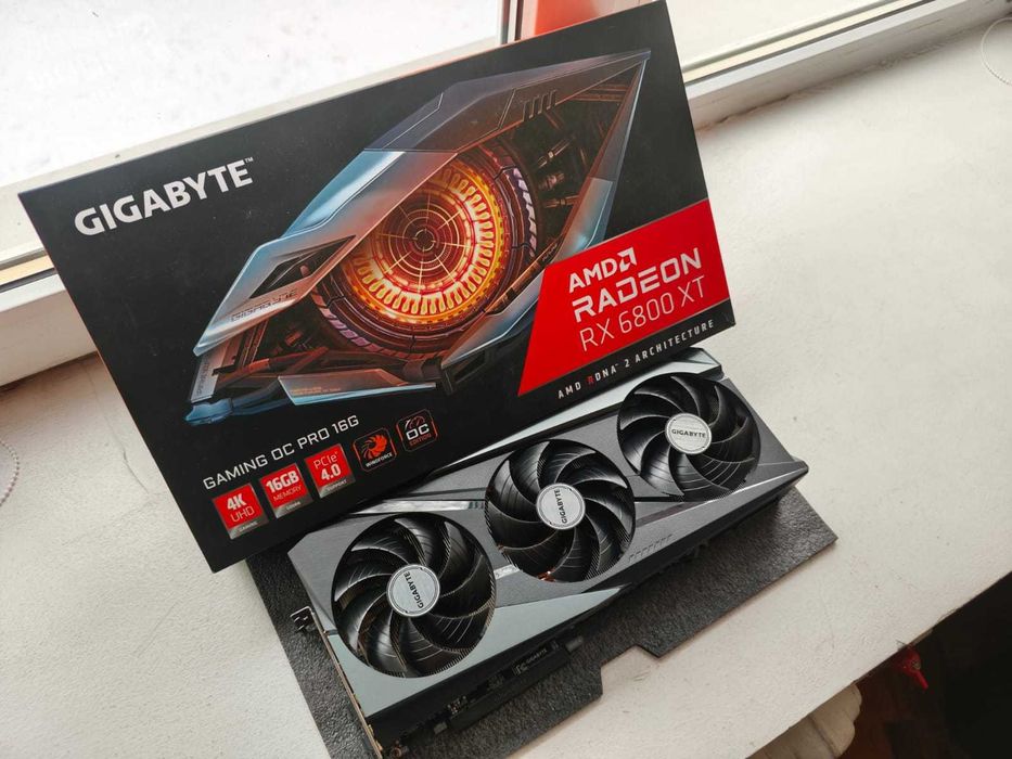 Видеокарта Gygabite rx 6800 xt Gaming OC Pro 16G