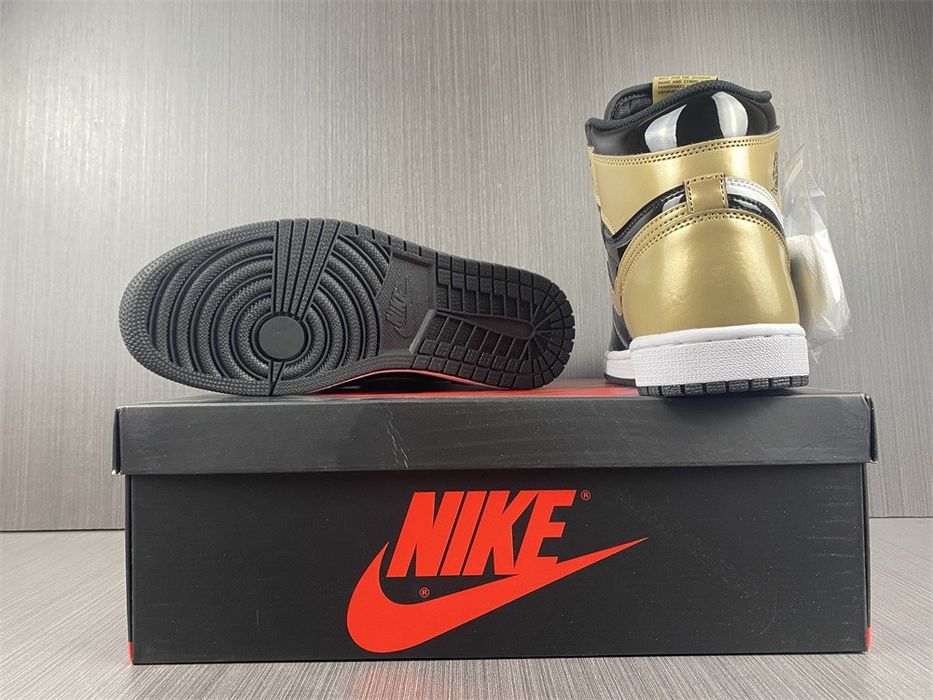 Air Jordan 1 Retro High Patent Gold TOE  NRG