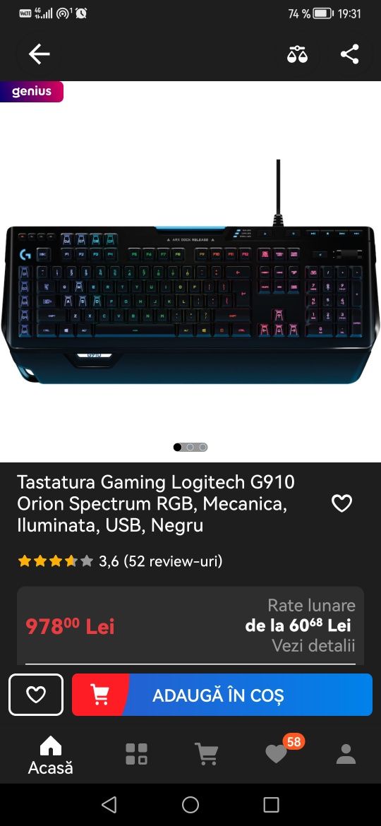 Gaming Kit Logitech  Full