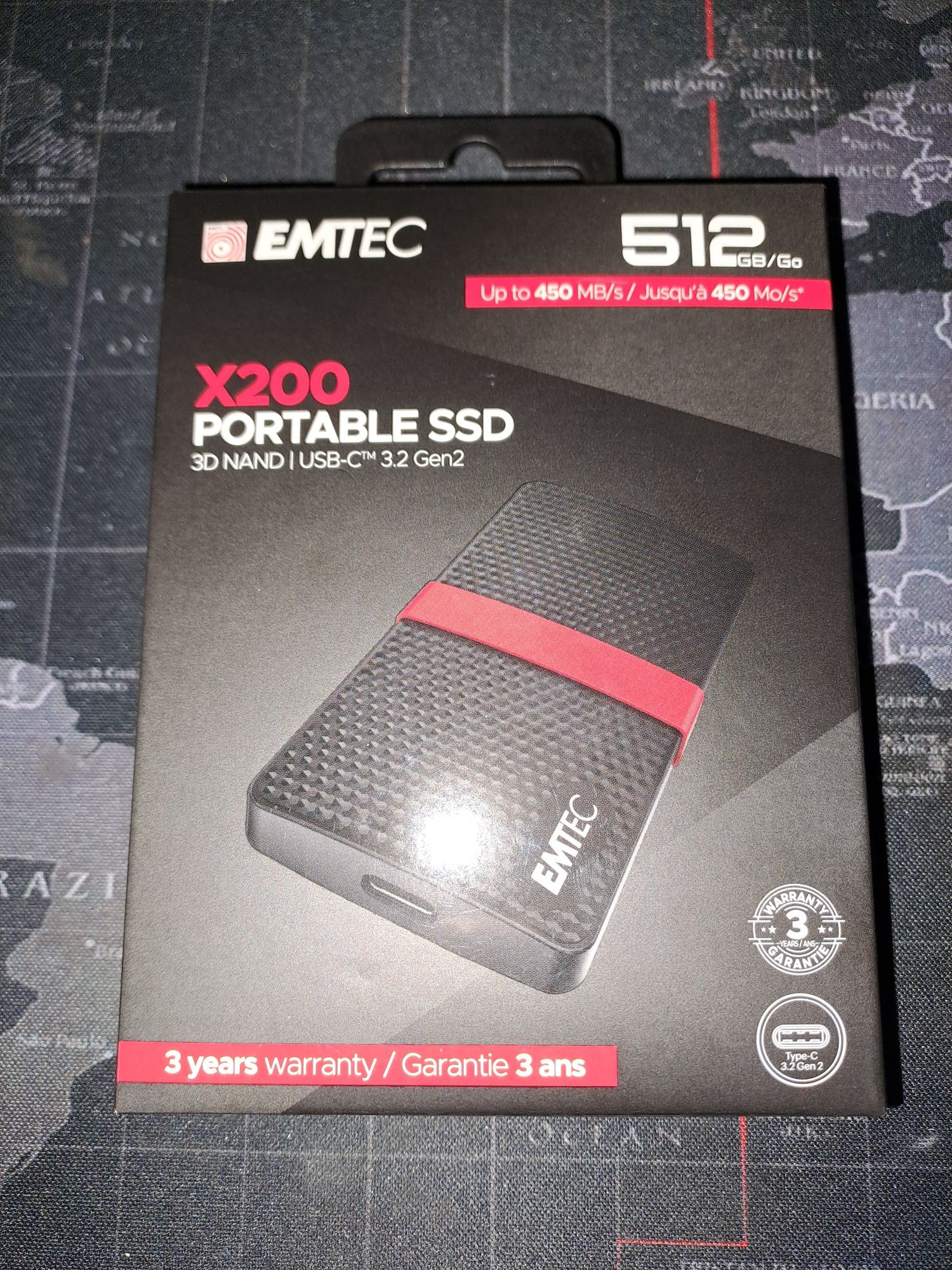 Vând SSD Emtec x200 portabil  512 Gb