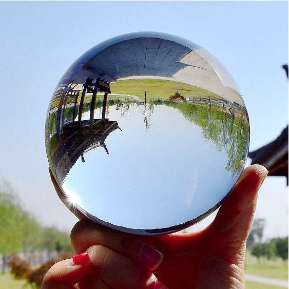 Кристална топка за фотография стъклена сфера за снимки декорация