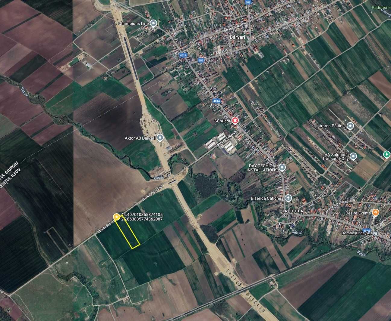 Teren Intravilan Industrial Darvari Ciorogarla nod Centura A0 17194mp