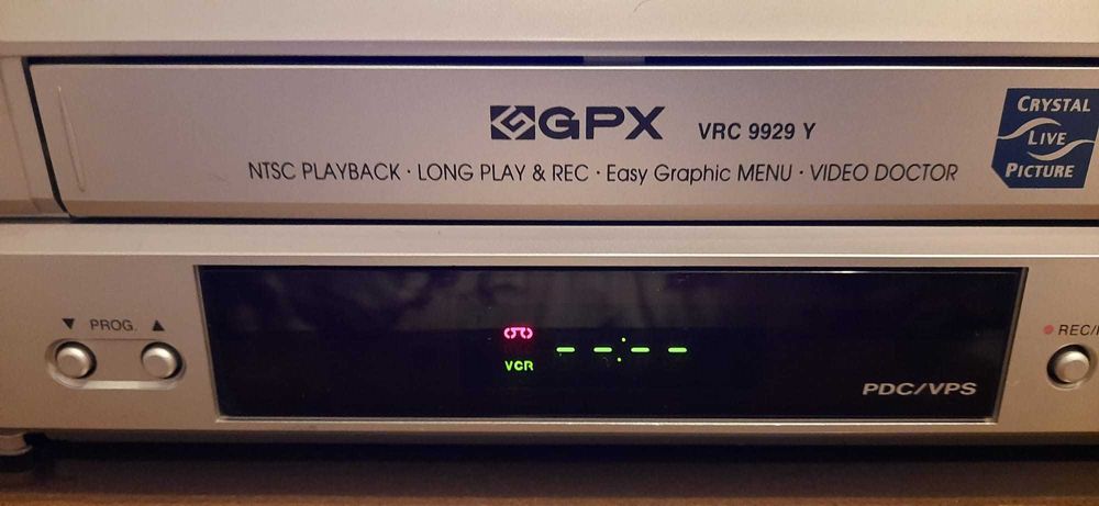video recorder vhs GPX stereo hi-fi, 6 head