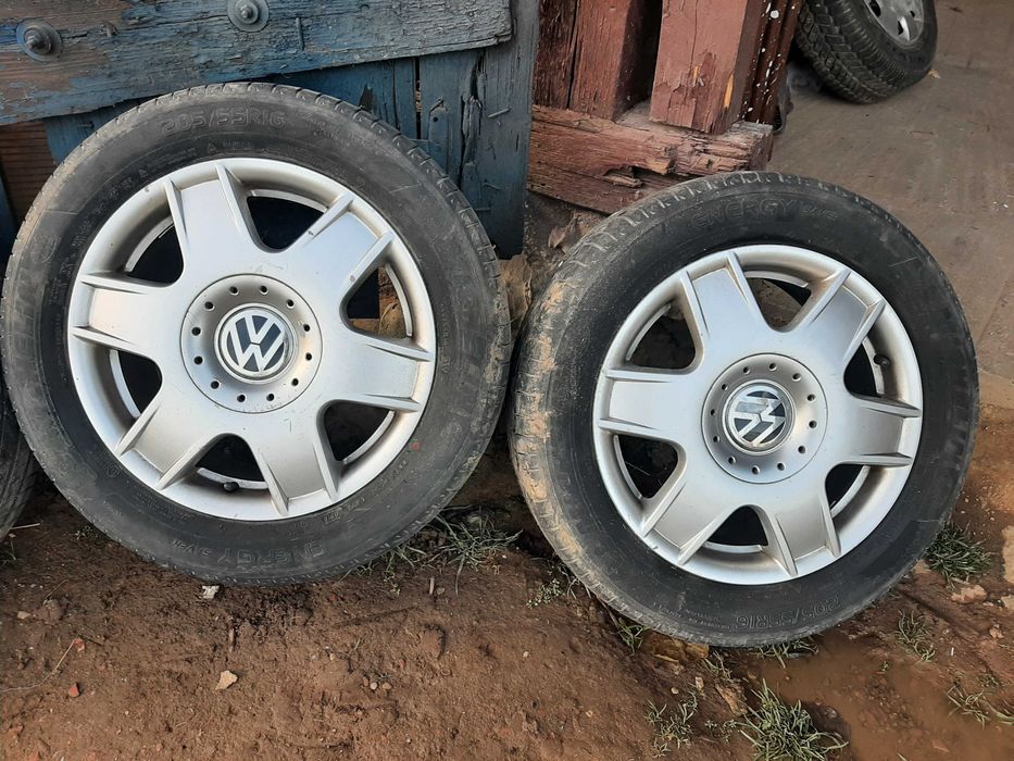 Set 4 jante VW + cauciucuri / jante aliaj VW 16"
