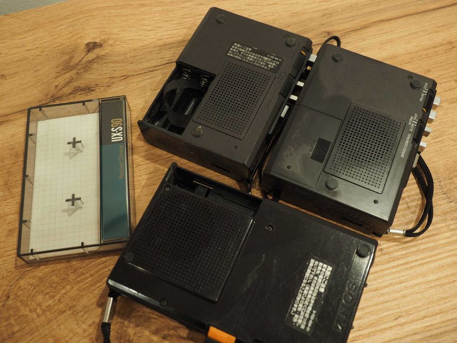 Lot de 3 casetofoane Sony TCM-9, TCM-19 - walkman, player retro
