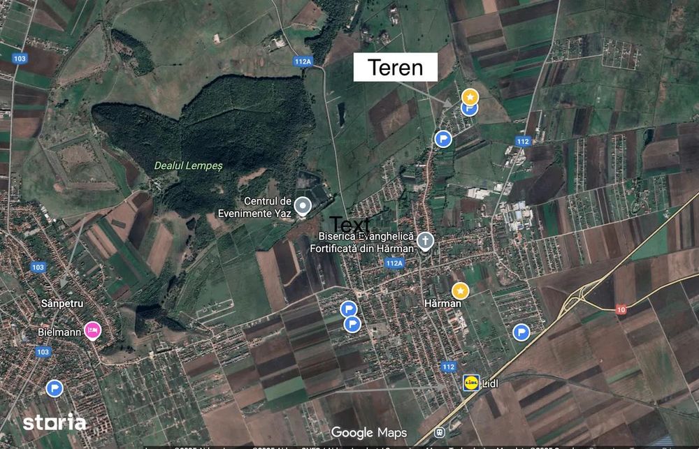 Teren Intravilan Hărman - Ideal Locuință Individuală

115 000 €