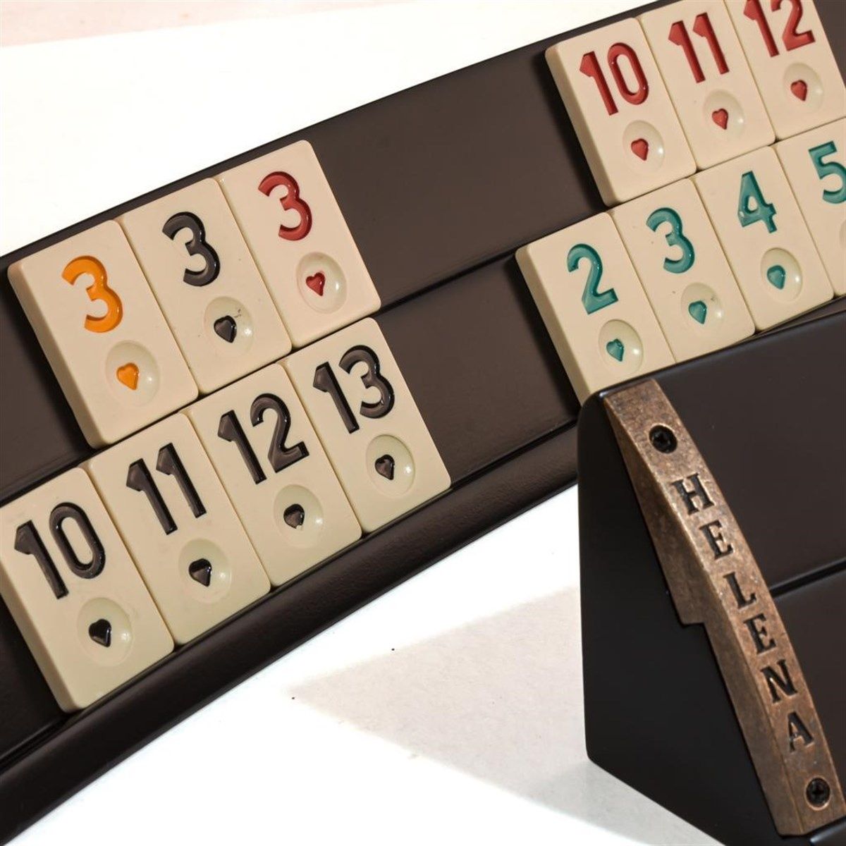 Joc de remi, rummy, remy. CADOU perfect Semirotund, lemn masiv 2639BLK