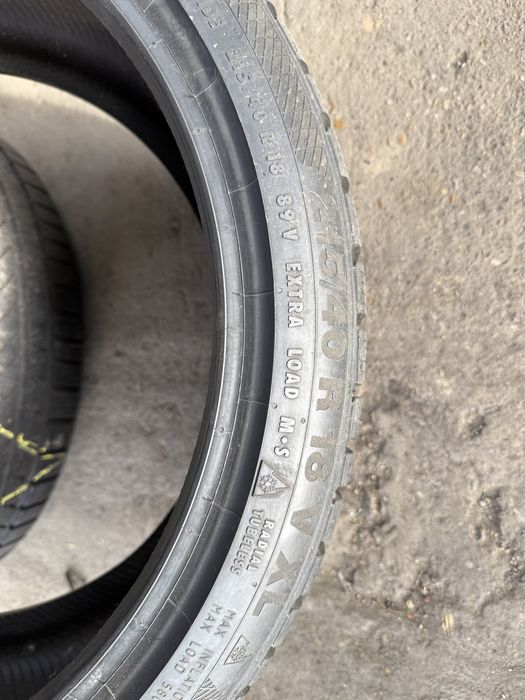 2 Anvelope Iarna 215/40/18  Continental