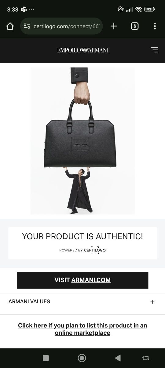 мъжки пуловер emporio Armani