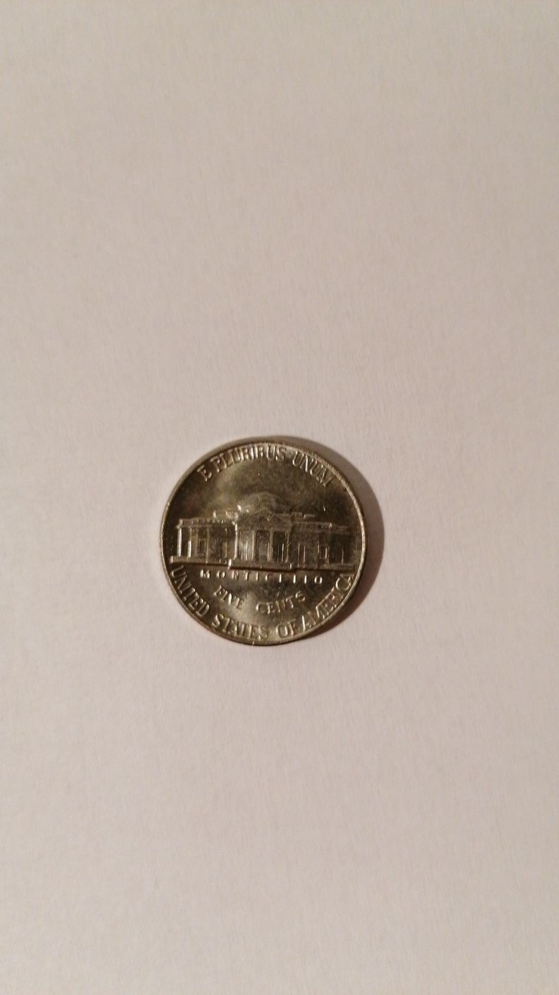 Monede 5 cenți, five cent, USA, America, Sua