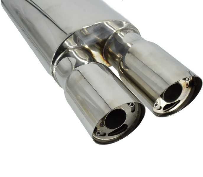Toba finala dubla din inox cu silencer si tips drept sau tesit