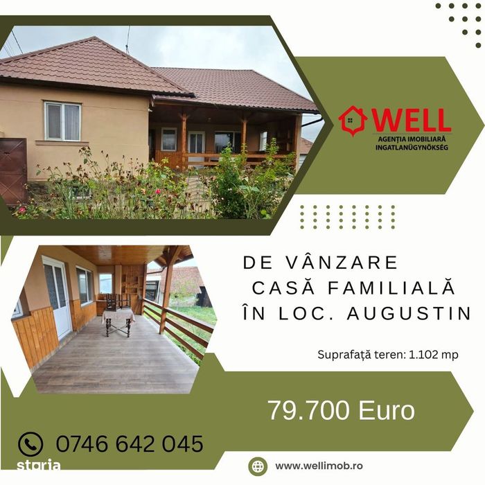 De vânzare casă familială în loc. Augustin
