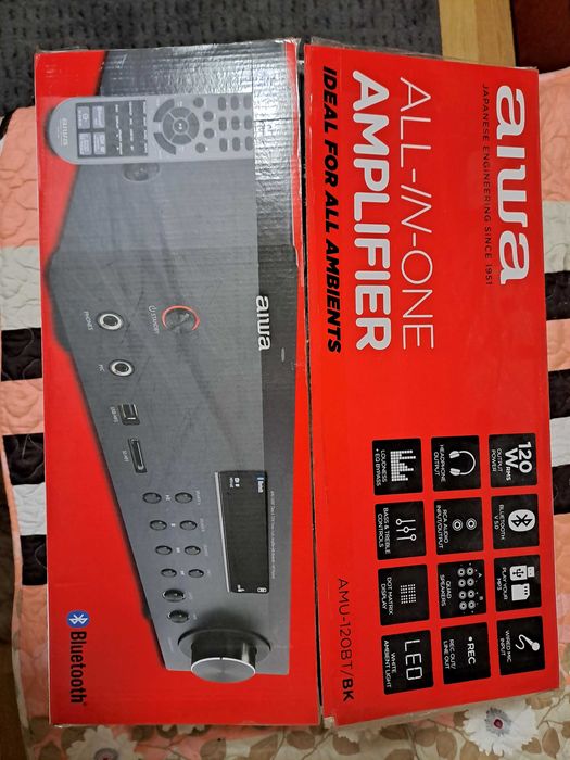 Vând amplificator Aiwa AMU-120BT în garanție