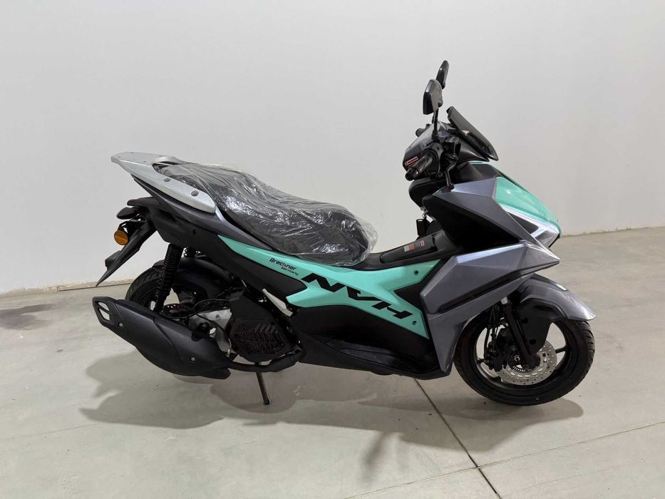 Scuter Breckner NVH 125 CU PERMIS pe benzina CIV inclus gri-turcoaz