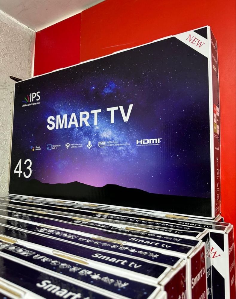 Телевизор Smart wi-fi интернет розничной цене в упаковке model