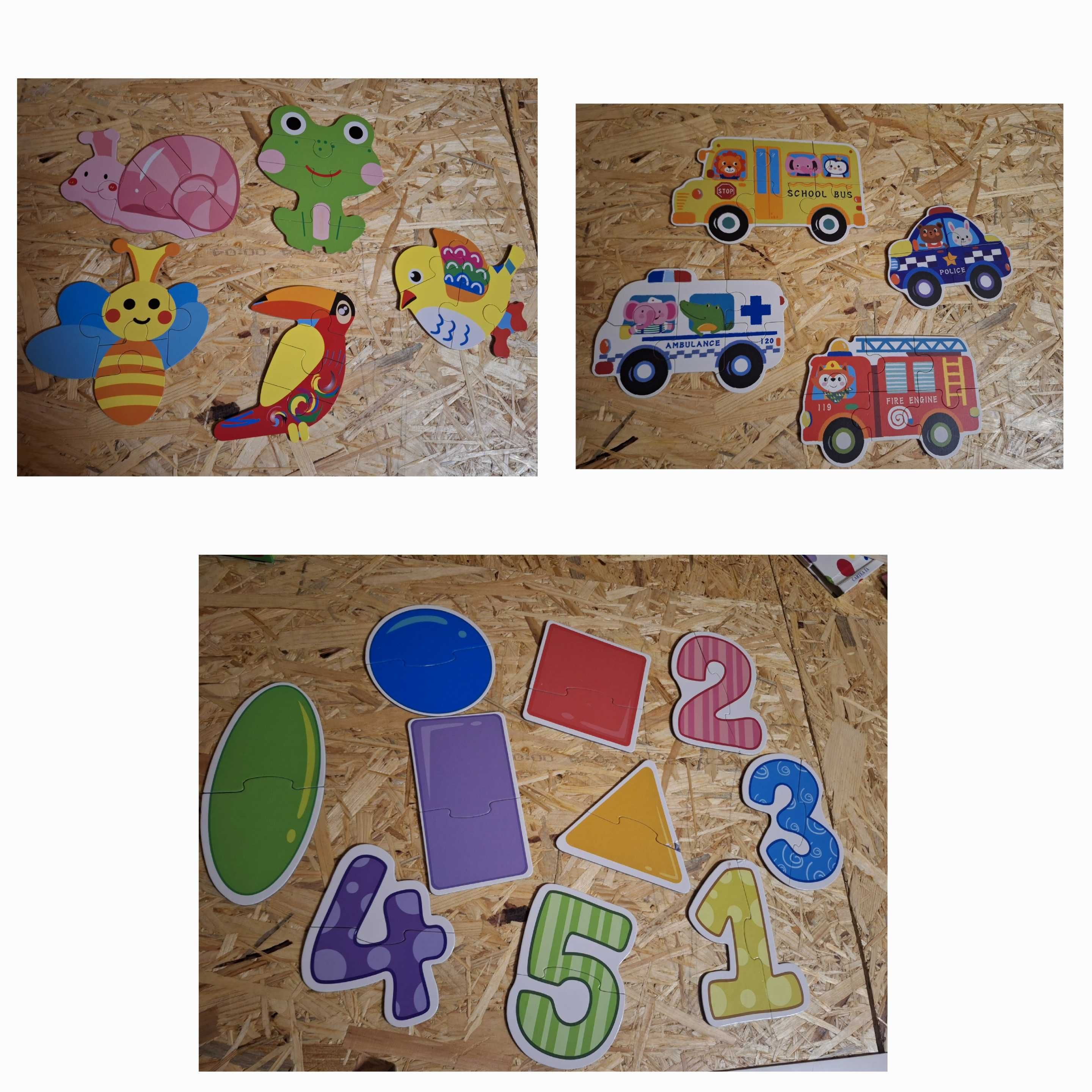 Pachet 64 Puzzle-uri si jocuri copii 2-3 ani